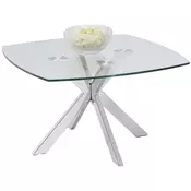 STOCIC ZA KAFU 80/45/80 cm prozirna, boja hroma