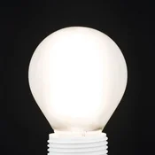ORION LED žarulja E14 G45, mat, 6W, 2.700 K, 720 lm, prigušiva - bijela mat - Staklo