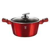 Berlingerhaus lonec z marmornato površino in pokrovom 20 cm Burgundy Metallic Line BH-1256