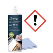 NN ČISTILNI SET 250ml čistilo, krpica iz mikrofibre za ekrane