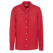 TOMMY HILFIGER Bluza Tommy Hilfiger CUPRO ROPE STP Bluse rot rdeča
