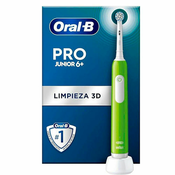 Oral-B Junior Base Green Elektricna za 6 zobna šcetka otroke od let