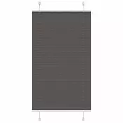 Plisirana roleta crna 80x100 cm širina tkanine 79,4 cm
