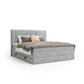 Esposa BOXSPRING POSTELJA 160 cm x 200 cm , tekstil siva