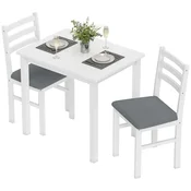 Homestar Jedilna miza z 3-delnim kompletom 80x60x745 cm bela