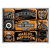 NOSTALGIC ART Set magneta Harley-Davidson Wild At Heart 9/1