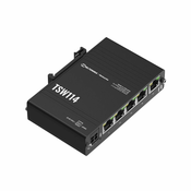 Teltonika TSW114000000 mrežni prekidac Neupravljano Gigabit Ethernet (10/100/1000) Crno
