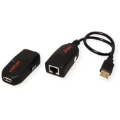 ROLINE ROLINE USB 2.0 podaljšek preko RJ45\, največ 50m Roline KVM podaljšek   črna, (20428628)