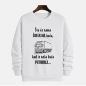 MAFIMI Muški duks Šta ce nama Šoferima kuca, Beli
