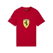 PUMA Scuderia Ferrari Coloured Shield Tee Youth, Motorsport, Rosso Corsa, 9-10Y