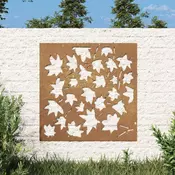 Vidaxl vidaXL Vrtna stenska dekoracija, 55x55 cm, kortensko jeklo, javor