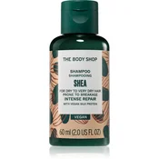 The Body Shop Šampon za suhe do zelo suhe lase Shea (Shampoo) (Objem 60 ml)
