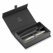 Parker IM Monochrome Champagne set kroglično pero in etui