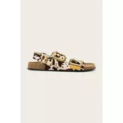 AllSaints sandali z ravnim podplatom ženski usnjeni Staffa Sandal