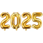 FOLIJA BALONI Številka 2025 ZLATI Silvestrski maturantski ples 35cm