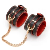 SuperLove Premium Handcuffs Black-Red