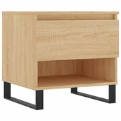 shumee Klubska mizica 2 kosa sonoma hrast 50x46x50 cm inženirski les