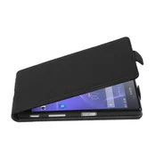 Cadorabo Cadorabo Ohišje, združljivo z Sony Xperia X v oksidna črna - Zaščitni ovitek v obliki flipa iz teksturiranega umetnega usnja, (20566121)