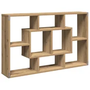 Zidna polica Artisan hrast 85x16x52,5 cm Konstruirano drvo