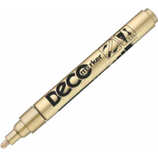 Permanentni marker Ico Deco - okrugli vrh, zlatni
