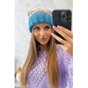Womens cap Feba K330 turquoise