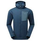 Pulover s kapuco Rab Superflux, tempest modre barve (XL)