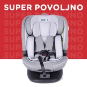 Puerri auto sedište Flex Safe (40-150cm), Grey