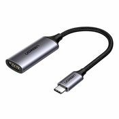 Ugreen USB Type C na HDMI 2.0 adapter 4K @ 60 Hz Thunderbolt 3 za MacBook / PC (70444): sivi