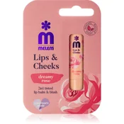 Melem Lips&Cheeks Dreamy Rose toniran balzam za ustnice in lica 4.5 g