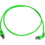 Telegärtner RJ45 omrežni priključni kabel CAT 6A S/FTP 2 m zelene barve z zaščito pred gorenjem, brez halogena Telegärtner