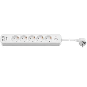 Goobay 1,5m podaljšek s 5 vtičnicami Schuko 2x USB2.0 razdelilec