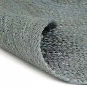 Rucno radeni tepih od jute okrugli 210 cm maslinastozeleni