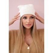 Leonia K342 ecru womens cap