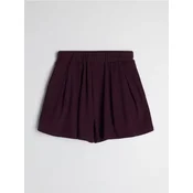 Sinsay - Plisirani skort sa dodatkom viskoze - mahagoni