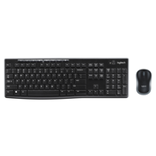 Logitech 920-004513 MK270 Standard Wireless RF Wireless QWERTY black Mouse included (920-004513)