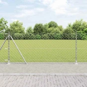 Zavareno žicano ogradno mreža s betonskom podlogom 10 x 0,8 m