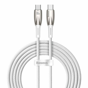 Baseus Glimmer USB-C/USB-C Cable 100W, 2m (white)
