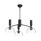 Alora Mood ALM-JUDE3-MB-CL - Luster na šipci JUDE 3xE27/60W/230V crna