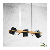Eglo 55234 - Luster na kablu HORNWOOD 3xE27/60W/230V