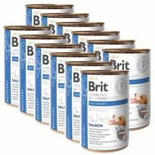 Brit Veterinary Diets GF cat + dog Recovery salmon 12 x 400 g