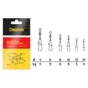 Delphin Vrtljivka Rolling Swivel with Fastlock Snap B-01/10kosov 4