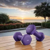 Songmics Set uteži 2 kosa 135x65 cm vijolične barve