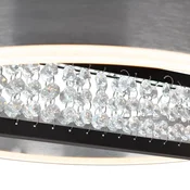 Näve LED viseča svetilka Yvaris, srebrna, CCT, daljinski upravljalnik - Dnevna soba/jedilnica - Sodobni - srebro - Aluminij