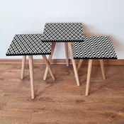 Hanah Home Set klub stocica 3Shp158, 3 komada, Šarena