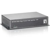 LevelOne POS-4000 mrežni razdjelnik Sivo Podrška za napajanje putem Etherneta (PoE)