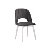 Stol Victorville 370 (Riviera 97) Bela, Temno siva, 83x48x54cm, Blago, Lesen