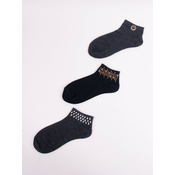 Yoclub Womans WomenS Socks With Crystals 3-Pack SKS-0001K-000B
