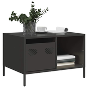 Stolic za kavu crni 68,5x50x43,5 cm od hladno valjanog celika