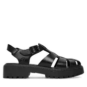TIMBERLAND Sandali s paščki Fisherman črna