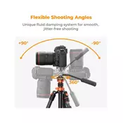 K&F Concept video stojalo K234A7 s fluid glavo FH-03
